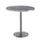 Holland Bar Stool Co 42" Tall OD214 Stainless Steel Table Base 22" Diameter 36" Diameter Greystone Top OD214-2242SSOD36RGryStn - alternate 1